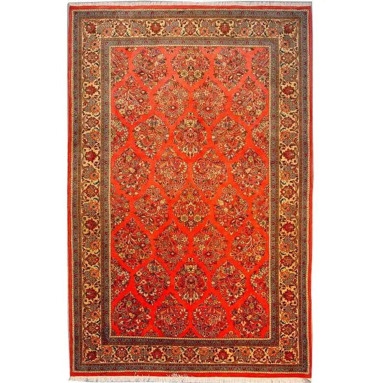 One Of The Kind Persian Sarough Rug 8'5" x 5'5"